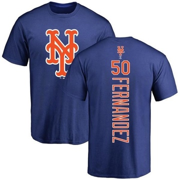 Men's New York Mets Sid Fernandez ＃50 Backer T-Shirt - Royal