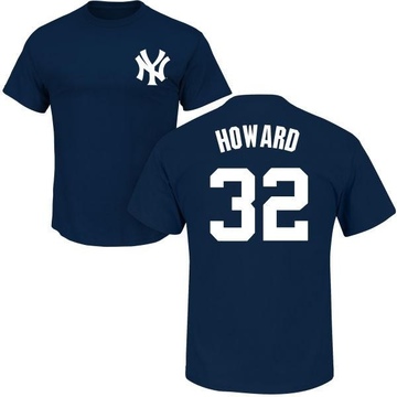 Men's New York Yankees Elston Howard ＃32 Roster Name & Number T-Shirt - Navy