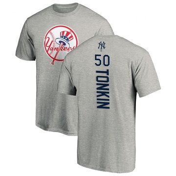 Men's New York Yankees Michael Tonkin ＃50 Backer T-Shirt Ash