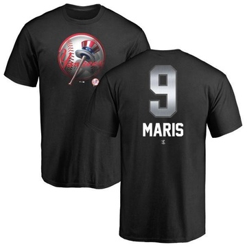 Men's New York Yankees Roger Maris ＃9 Midnight Mascot T-Shirt - Black