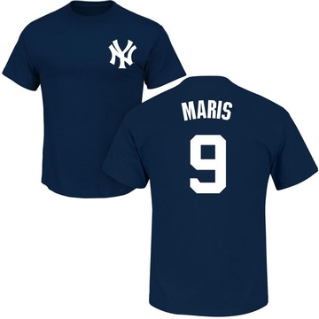 Men's New York Yankees Roger Maris ＃9 Roster Name & Number T-Shirt - Navy