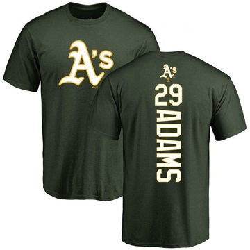 Men's Oakland Athletics Austin Adams ＃29 Backer T-Shirt - Green