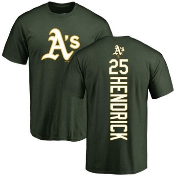 Men's Oakland Athletics George Hendrick ＃25 Backer T-Shirt - Green