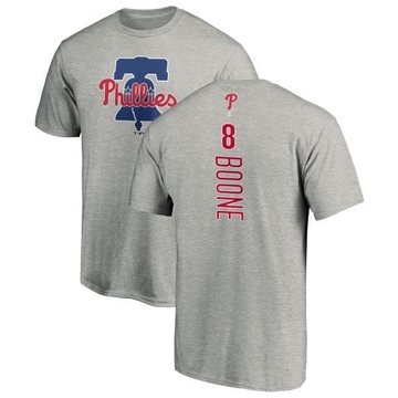 Men's Philadelphia Phillies Bob Boone ＃8 Backer T-Shirt Ash