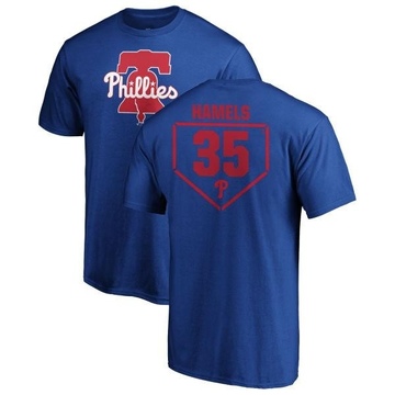 Men's Philadelphia Phillies Cole Hamels ＃35 RBI T-Shirt - Royal
