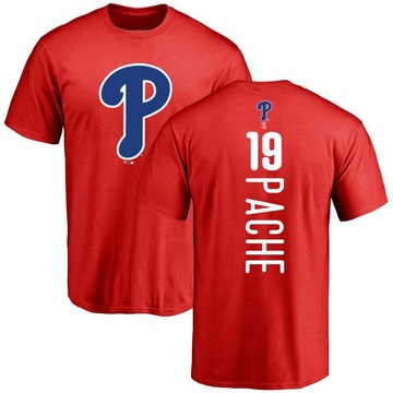 Men's Philadelphia Phillies Cristian Pache ＃19 Backer T-Shirt - Red
