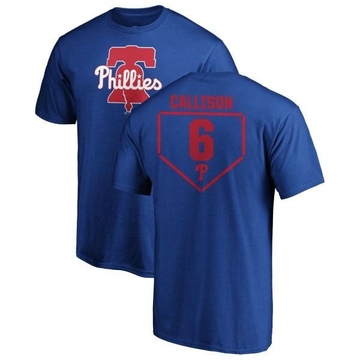 Men's Philadelphia Phillies Johnny Callison ＃6 RBI T-Shirt - Royal