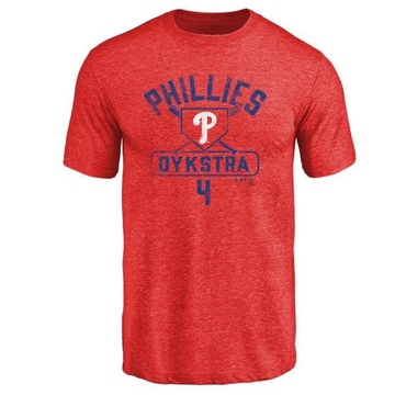 Men's Philadelphia Phillies Lenny Dykstra ＃4 Base Runner T-Shirt - Red