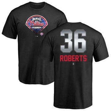 Men's Philadelphia Phillies Robin Roberts ＃36 Midnight Mascot T-Shirt - Black