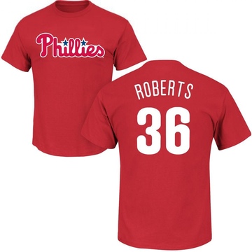 Men's Philadelphia Phillies Robin Roberts ＃36 Roster Name & Number T-Shirt - Red