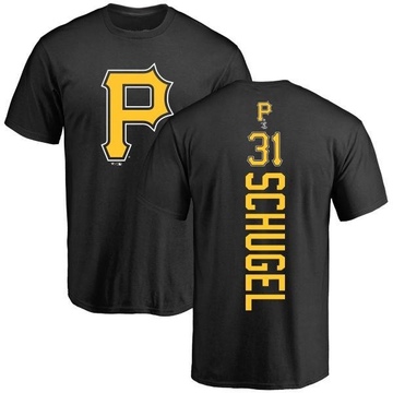 Men's Pittsburgh Pirates A.J. Schugel ＃31 Backer T-Shirt - Black