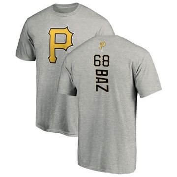 Men's Pittsburgh Pirates Shane Baz ＃68 Backer T-Shirt Ash