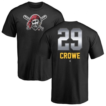 Men's Pittsburgh Pirates Wil Crowe ＃29 Midnight Mascot T-Shirt - Black