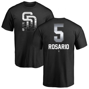 Men's San Diego Padres Eguy Rosario ＃5 Midnight Mascot T-Shirt - Black