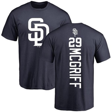 Men's San Diego Padres Fred Mcgriff ＃29 Backer T-Shirt - Navy