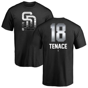 Men's San Diego Padres Gene Tenace ＃18 Midnight Mascot T-Shirt - Black
