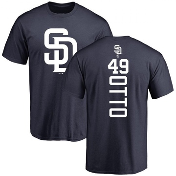 Men's San Diego Padres Glenn Otto ＃49 Backer T-Shirt - Navy