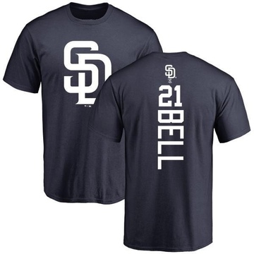 Men's San Diego Padres Heath Bell ＃21 Backer T-Shirt - Navy
