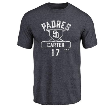 Men's San Diego Padres Joe Carter ＃17 Base Runner T-Shirt - Navy
