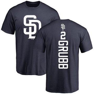 Men's San Diego Padres Johnny Grubb ＃2 Backer T-Shirt - Navy