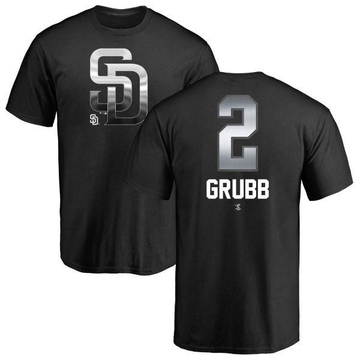 Men's San Diego Padres Johnny Grubb ＃2 Midnight Mascot T-Shirt - Black
