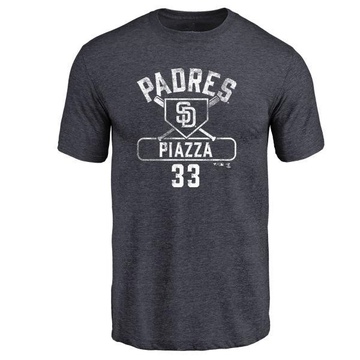 Men's San Diego Padres Mike Piazza ＃33 Base Runner T-Shirt - Navy