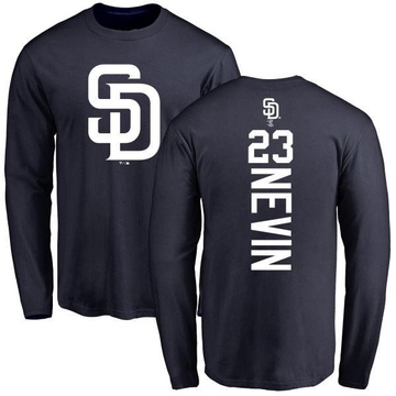 Men's San Diego Padres Phil Nevin ＃23 Backer Long Sleeve T-Shirt - Navy