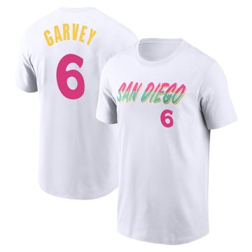 Men's San Diego Padres Steve Garvey ＃6 2022 City Connect Name & Number T-Shirt - White