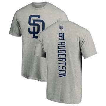 Men's San Diego Padres Tyler Robertson ＃91 Backer T-Shirt Ash