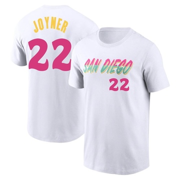 Men's San Diego Padres Wally Joyner ＃22 2022 City Connect Name & Number T-Shirt - White