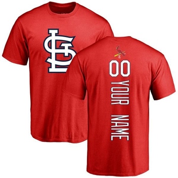 Men's St. Louis Cardinals Custom ＃00 Backer T-Shirt - Red