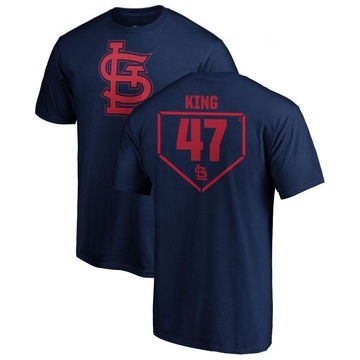 Men's St. Louis Cardinals John King ＃47 RBI T-Shirt - Navy