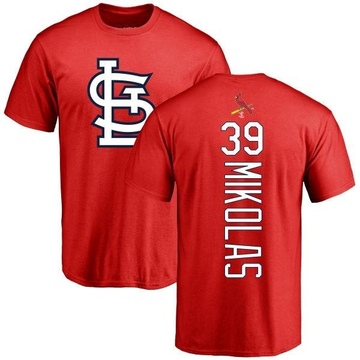 Men's St. Louis Cardinals Miles Mikolas ＃39 Backer T-Shirt - Red