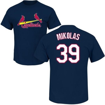 Men's St. Louis Cardinals Miles Mikolas ＃39 Roster Name & Number T-Shirt - Navy