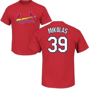 Men's St. Louis Cardinals Miles Mikolas ＃39 Roster Name & Number T-Shirt - Red