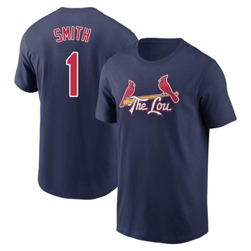 Men's St. Louis Cardinals Ozzie Smith ＃1 2024 City Connect Name & Number T-Shirt - Navy