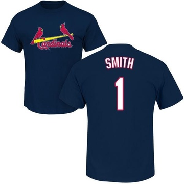 Men's St. Louis Cardinals Ozzie Smith ＃1 Roster Name & Number T-Shirt - Navy