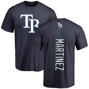 Men's Tampa Bay Rays Michael Martinez ＃2 Backer T-Shirt - Navy
