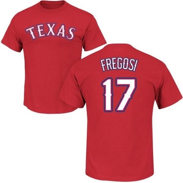 Men's Texas Rangers Jim Fregosi ＃17 Roster Name & Number T-Shirt - Red