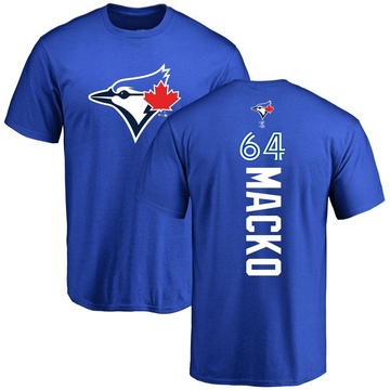 Men's Toronto Blue Jays Adam Macko ＃64 Backer T-Shirt - Royal
