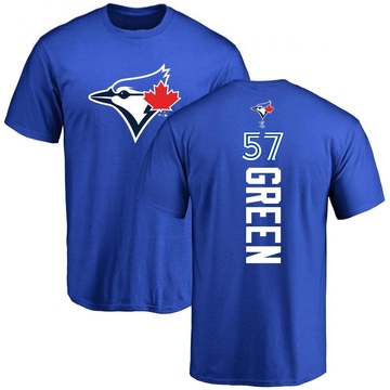 Men's Toronto Blue Jays Chad Green ＃57 Backer T-Shirt - Royal