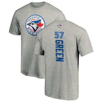 Men's Toronto Blue Jays Chad Green ＃57 Backer T-Shirt Ash