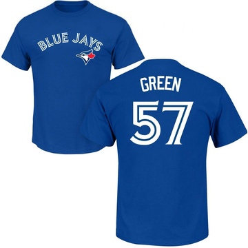 Men's Toronto Blue Jays Chad Green ＃57 Roster Name & Number T-Shirt - Royal