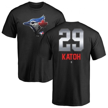 Men's Toronto Blue Jays Gosuke Katoh ＃29 Midnight Mascot T-Shirt - Black