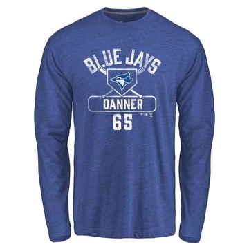 Men's Toronto Blue Jays Hagen Danner ＃65 Base Runner Long Sleeve T-Shirt - Royal
