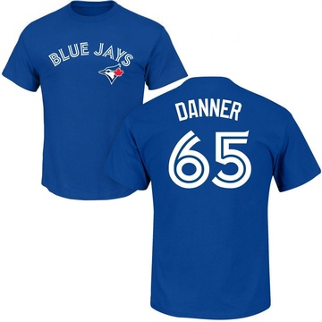 Men's Toronto Blue Jays Hagen Danner ＃65 Roster Name & Number T-Shirt - Royal