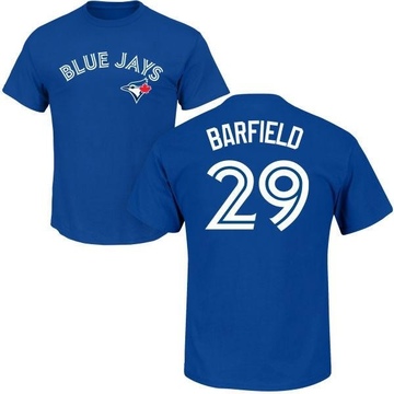 Men's Toronto Blue Jays Jesse Barfield ＃29 Roster Name & Number T-Shirt - Royal
