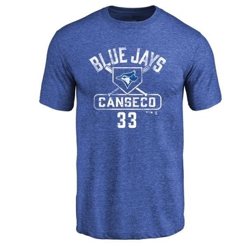 Men's Toronto Blue Jays Jose Canseco ＃33 Base Runner T-Shirt - Royal