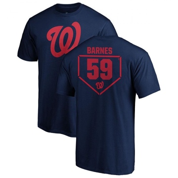 Men's Washington Nationals Jacob Barnes ＃59 RBI T-Shirt - Navy