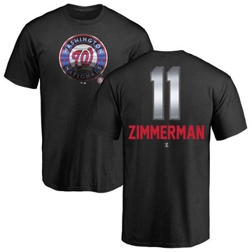 Men's Washington Nationals Ryan Zimmerman ＃11 Midnight Mascot T-Shirt - Black